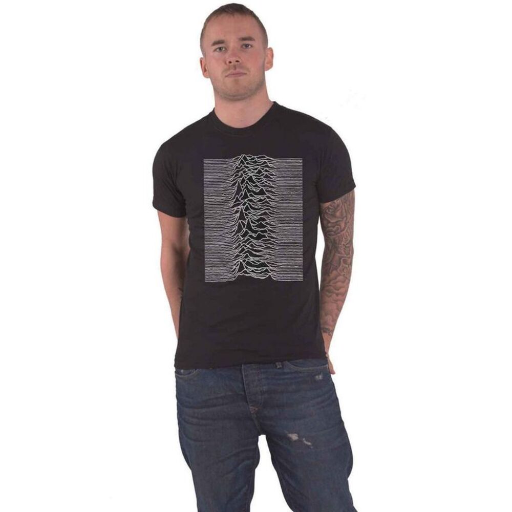 Joy Division Unisex Adult Unknown Pleasures Back Print T-Shirt / Black